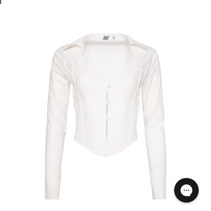 A sexy twist on the classic white shirt